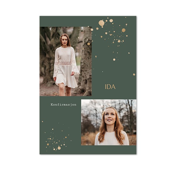 Enkle Fotokort Stående 10 x 14,3 cm