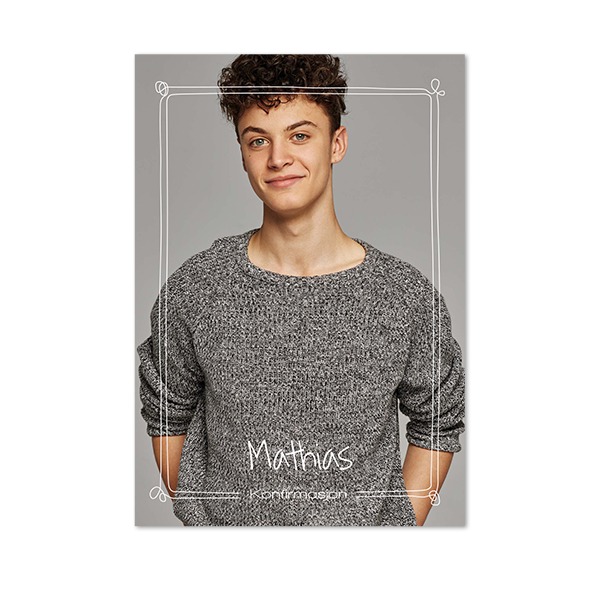 Enkle Fotokort Stående 10 x 14,3 cm