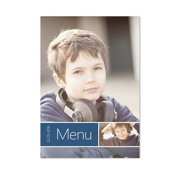 Faire-part 1 volet Portrait 10 x 14,3 cm