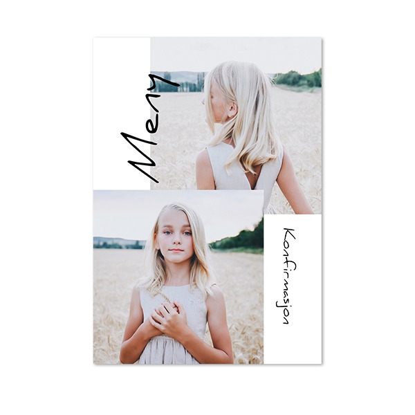 Enkle Fotokort Stående 10 x 14,3 cm