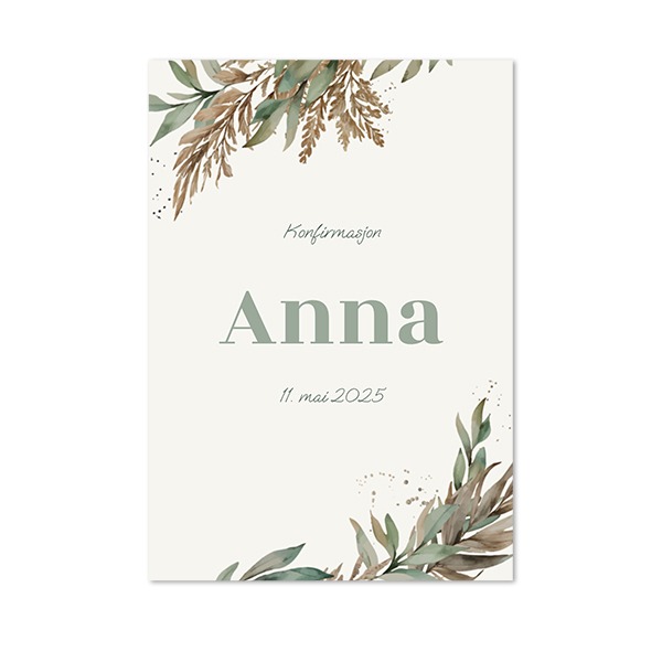 Enkle Fotokort Stående 10 x 14,3 cm