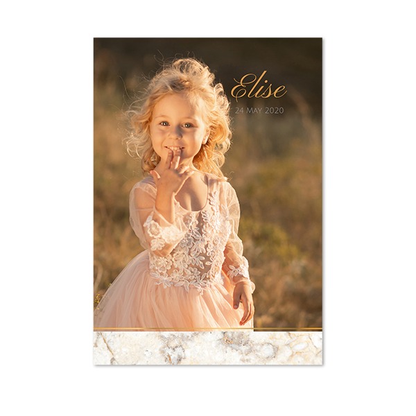 Faire-part 1 volet Portrait 10 x 14,3 cm Faire-part 1 volet Portrait 10 x 14,3 cm
