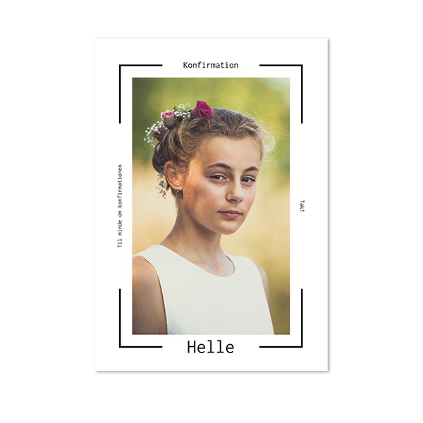 Enkle Fotokort Portræt 10 x 14,3 cm