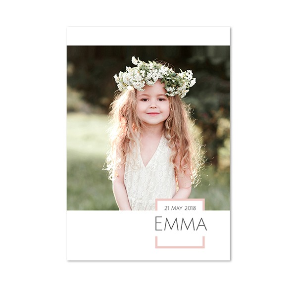 Text On Colored Frame Square