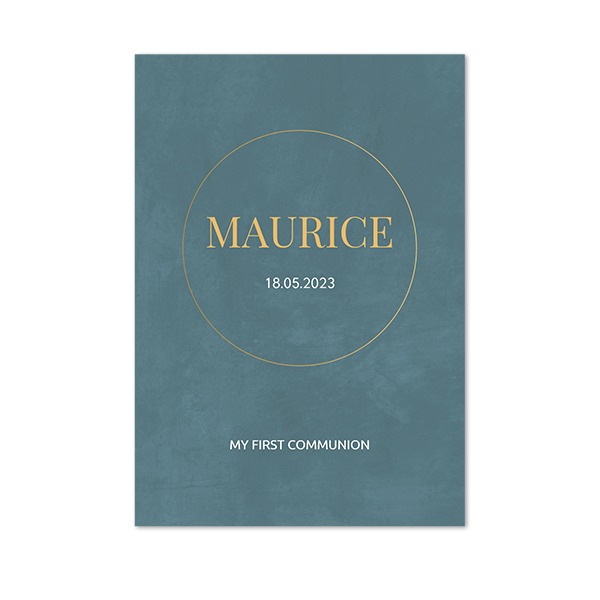 Faire-part 1 volet Portrait 10 x 14,3 cm