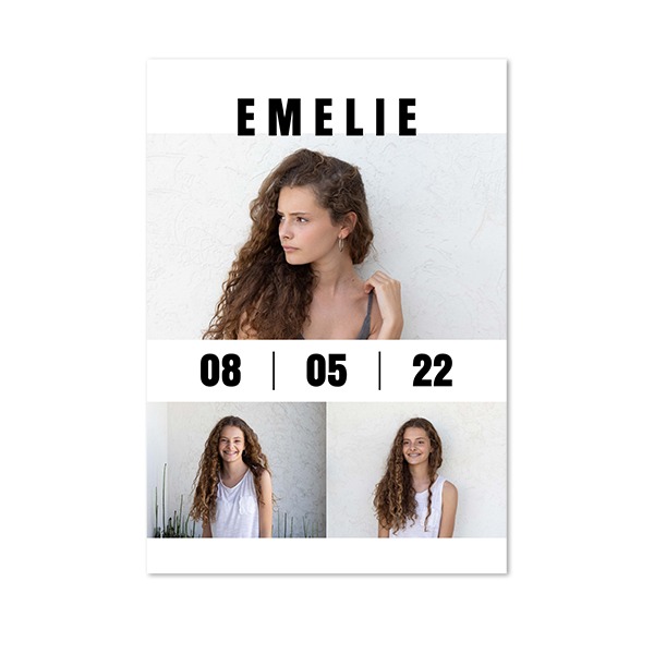 Enkle Fotokort Stående 10 x 14,3 cm