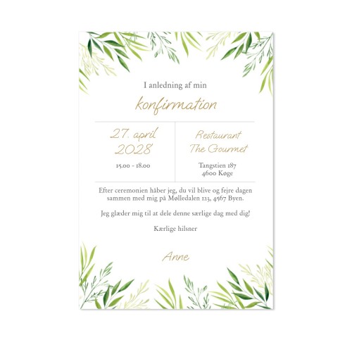 Enkle Fotokort Portræt 10 x 14,3 cm