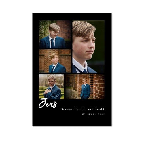 Enkle Fotokort Portræt 10 x 14,3 cm