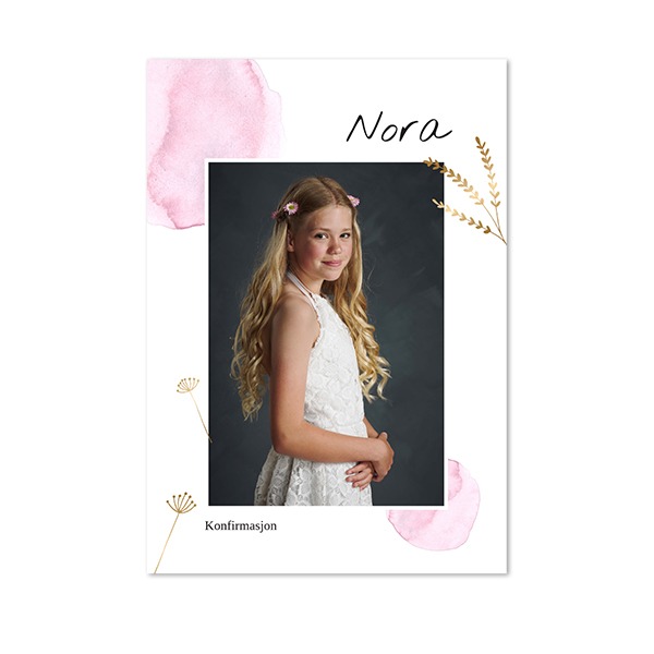 Enkle Fotokort Stående 10 x 14,3 cm