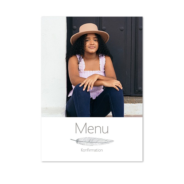 Enkle Fotokort Portræt 10 x 14,3 cm