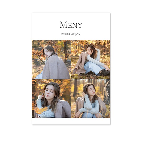 Enkle Fotokort Stående 10 x 14,3 cm