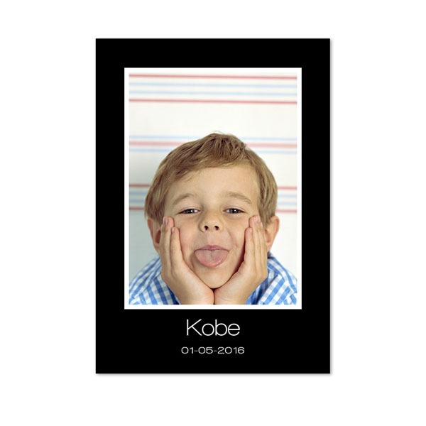 Faire-part 1 volet Portrait 10 x 14,3 cm