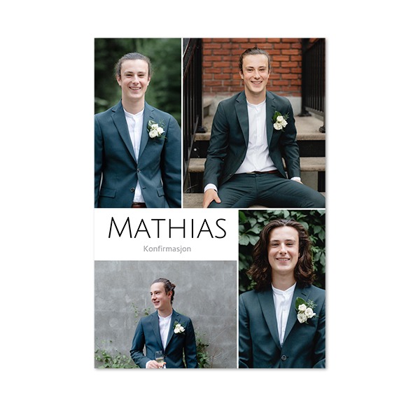 Enkle Fotokort Stående 10 x 14,3 cm