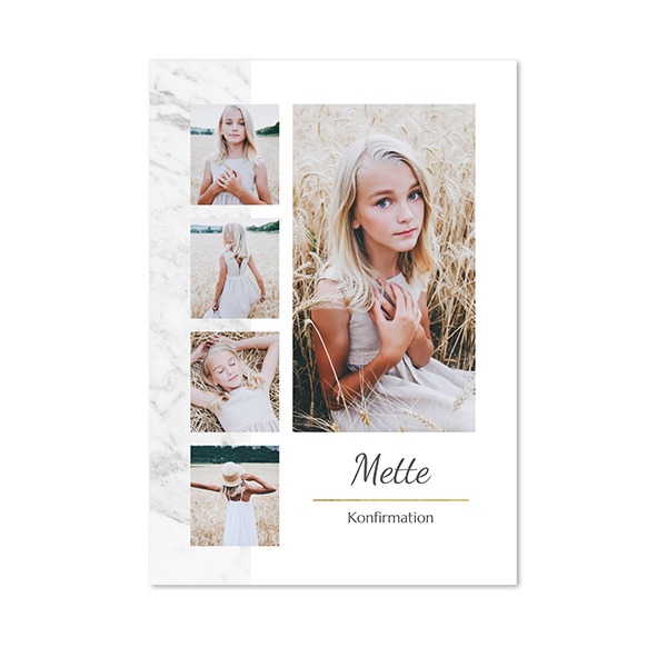 Enkle Fotokort Portræt 10 x 14,3 cm