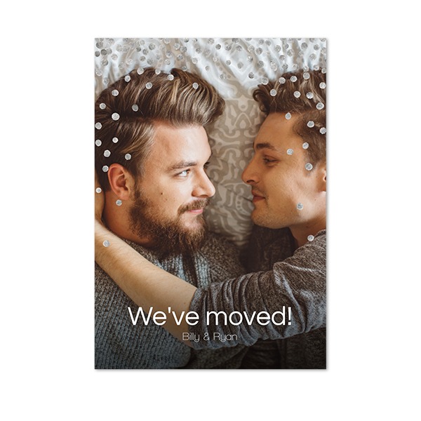 Faire-part 1 volet Portrait 10 x 14,3 cm