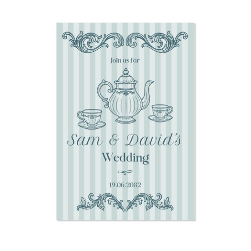 Faire-part 1 volet Portrait 10 x 14,3 cm