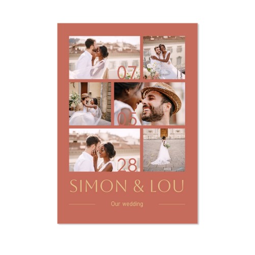 Enkla Fotokort Stående  10 x 14,3 cm