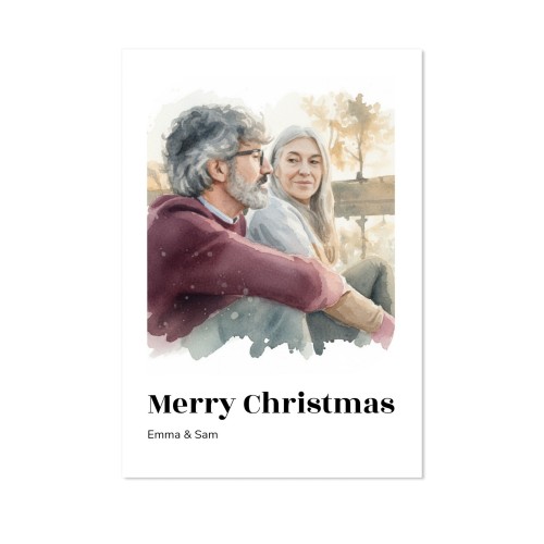 Faire-part 1 volet Portrait 10 x 14,3 cm