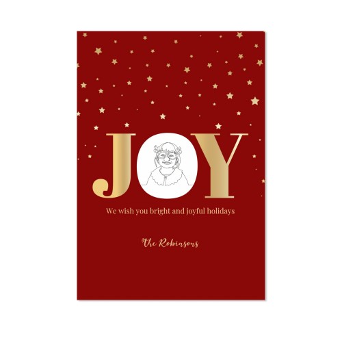 Faire-part 1 volet Portrait 10 x 14,3 cm