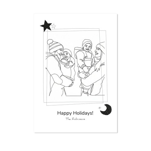 Grusskarte Hochformat 10 x 14,3 cm