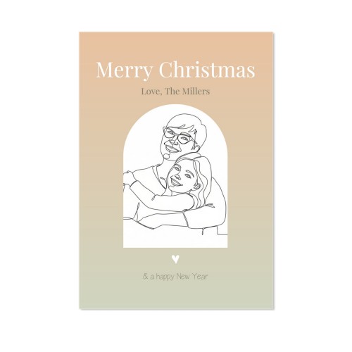 Enkle Fotokort Portræt 10 x 14,3 cm