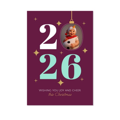 Faire-part 1 volet Portrait 10 x 14,3 cm