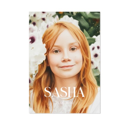 Faire-part 1 volet Portrait 10 x 14,3 cm Faire-part 1 volet Portrait 10 x 14,3 cm