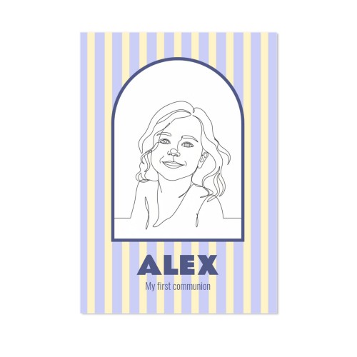 Single Card Portrait with AI 10 x 14,3 cm 