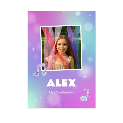 Holographic Music Notes