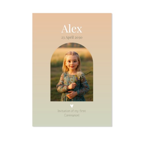 Enkle Fotokort Portræt 10 x 14,3 cm