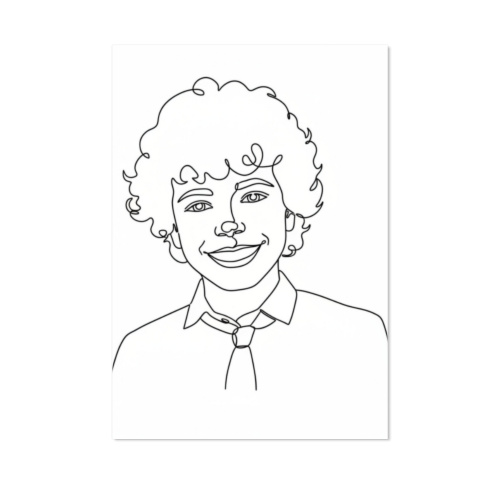 Single Card Portrait with AI 10 x 14,3 cm 