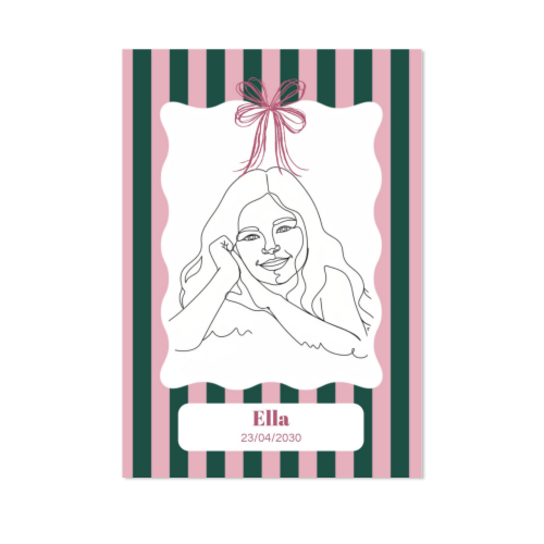 Faire-part 1 volet Portrait IA 10 x 14,3 cm Faire-part 1 volet Portrait IA 10 x 14,3 cm