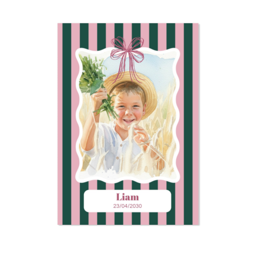 Faire-part 1 volet Portrait IA 10 x 14,3 cm Faire-part 1 volet Portrait IA 10 x 14,3 cm