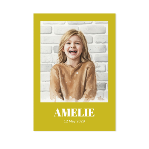 Single Card Portrait with AI 10 x 14,3 cm Single Card Portrait with AI 10 x 14,3 cm