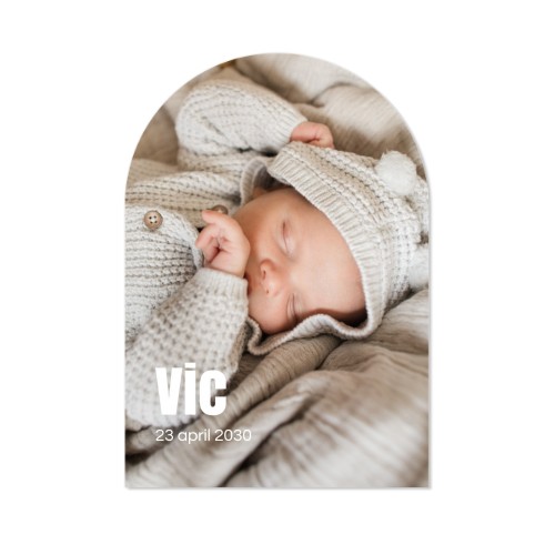 Fotokaart met boog 10 x 14,3 cm