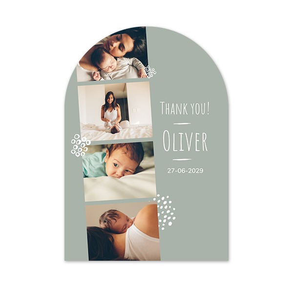 Single Card arched 10 x 14,3 cm