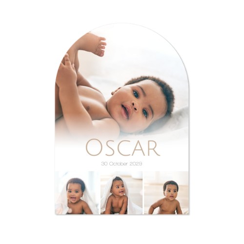 Fotokaart met boog 10 x 14,3 cm