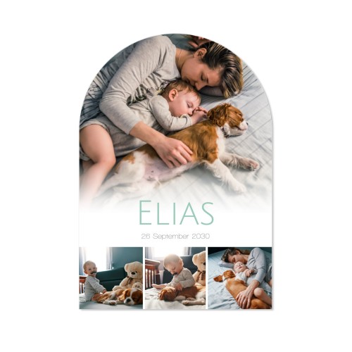 Fotokaart met boog 10 x 14,3 cm