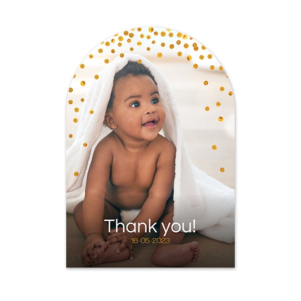 Grusskarte mit Bogen 10 x 14,3 cm