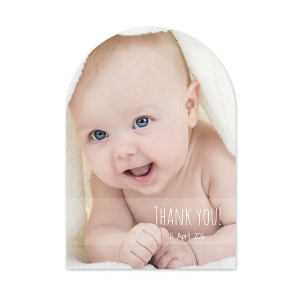 Fotokaart met boog 10 x 14,3 cm