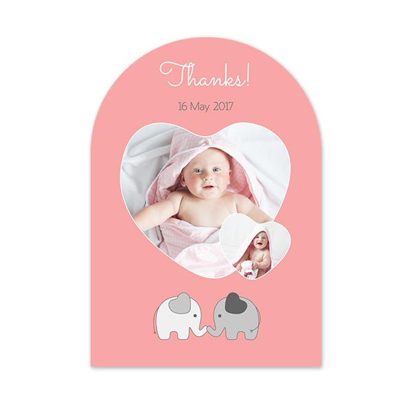 Grusskarte mit Bogen 10 x 14,3 cm