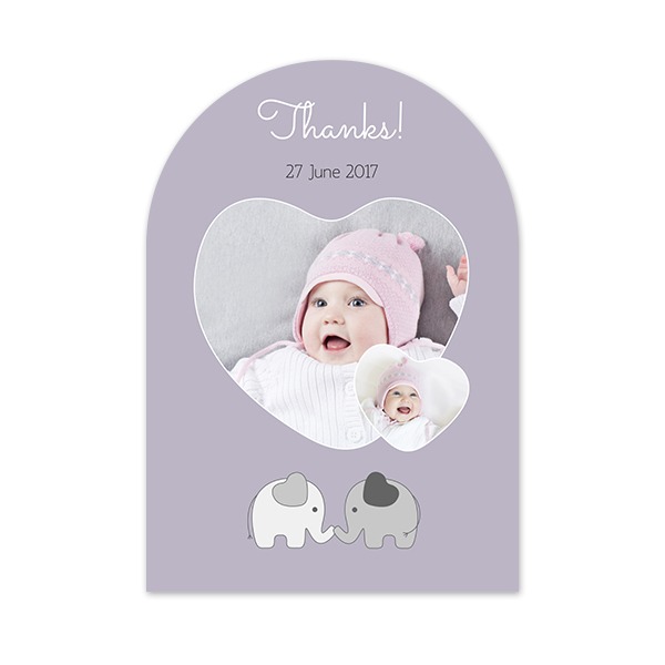 Fotokaart met boog 10 x 14,3 cm