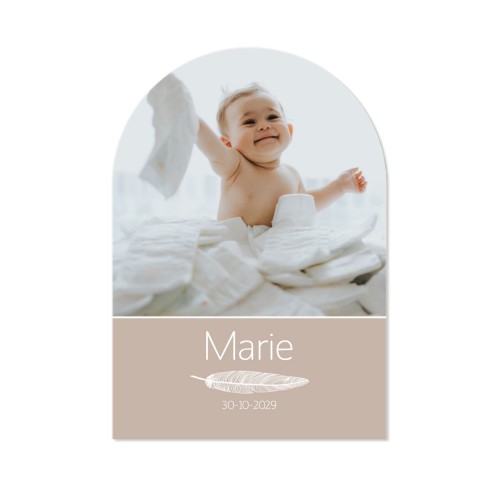 Grusskarte mit Bogen 10 x 14,3 cm