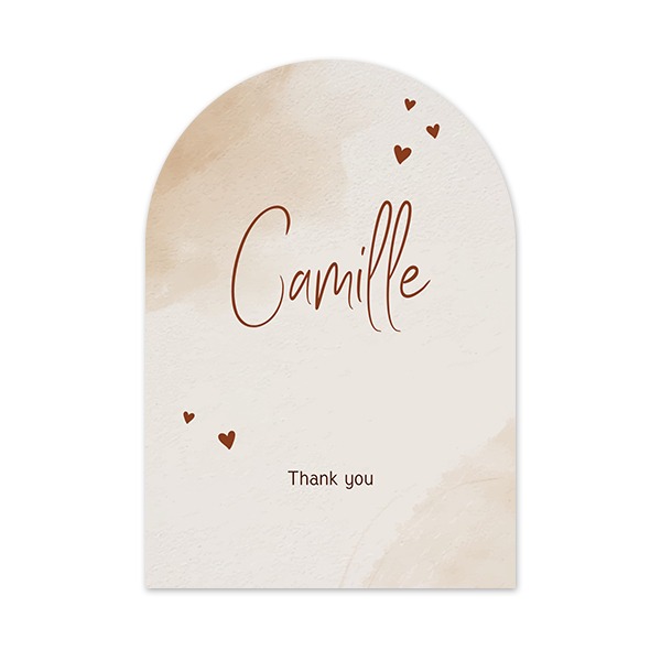 Single Card arched 10 x 14,3 cm