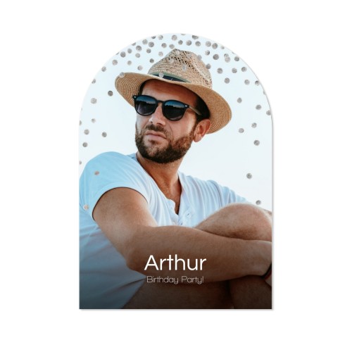 Fotokaart met boog 10 x 14,3 cm