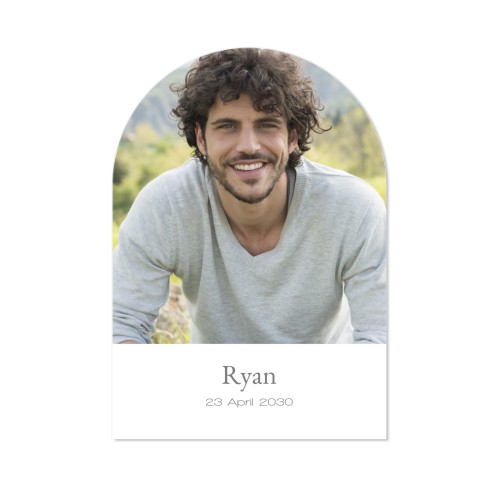 Fotokaart met boog 10 x 14,3 cm