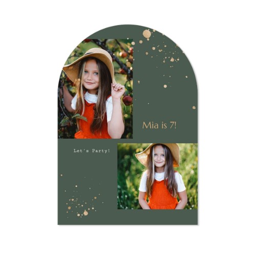 Fotokaart met boog 10 x 14,3 cm