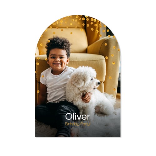 Fotokaart met boog 10 x 14,3 cm