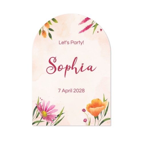 Single Card arched 10 x 14,3 cm