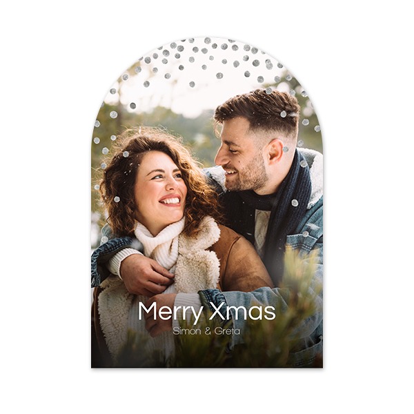 Fotokaart met boog 10 x 14,3 cm